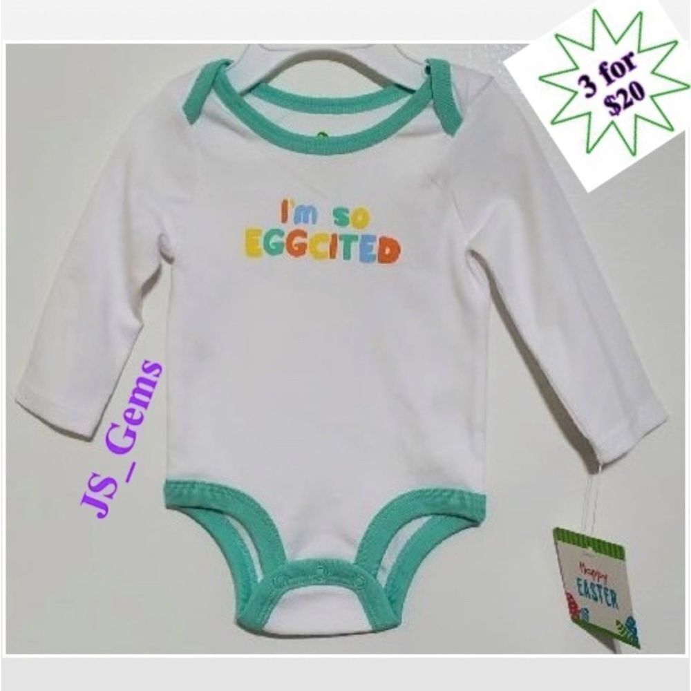 New Kid Long Sleeve White Baby Onesie